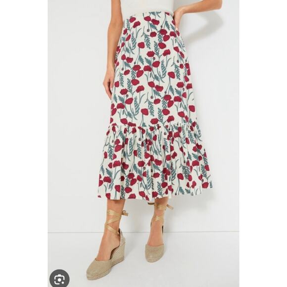 Tuckernuck Hyacinth House Amaryllis Floral Tanner Skirt NWT Size XXS - Picture 1 of 3